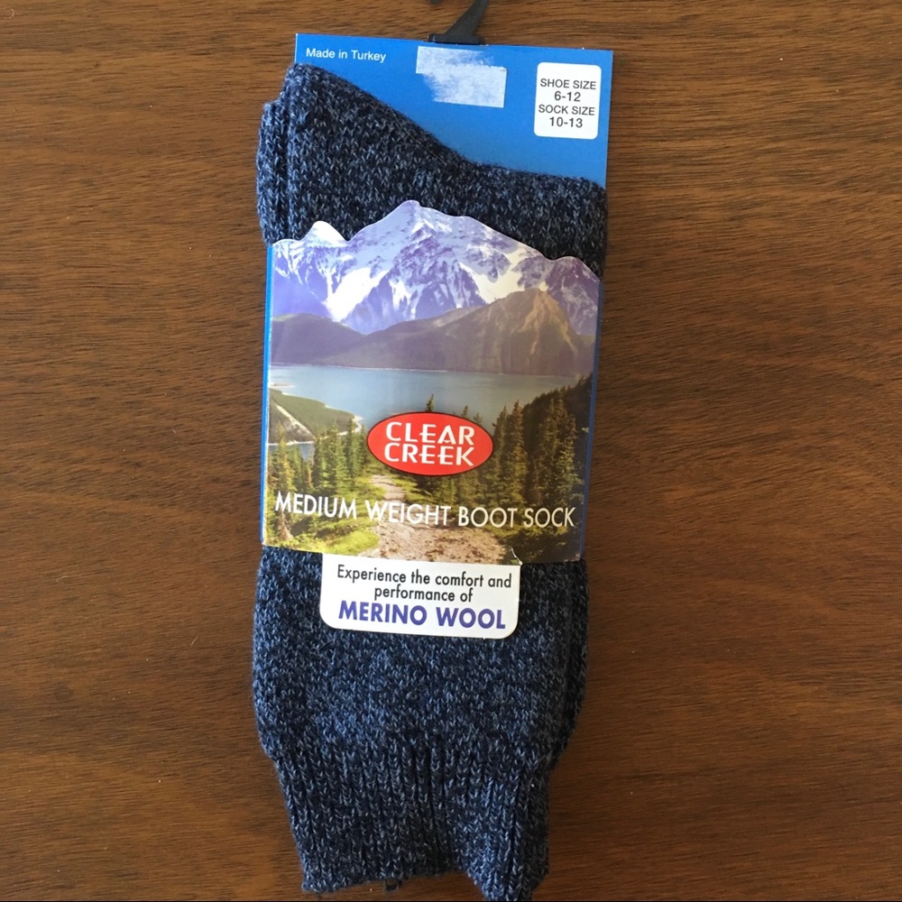 Blue Clear Creek Medium Weight boot socks